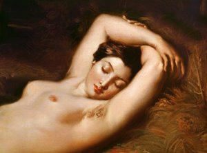 Una ninfa dormiente (dettaglio)